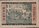 1922 AD., Germany, Weimar Republic, Berlin (city), Notgeld, collector series issue, urban transport series, 1865, 2 Mark, Grabowski/Mehl 92.3-4/10. 290154 Reverse 