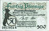 1920 AD., Germany, Weimar Republic, Berlin (city), Notgeld, currency issue, 50 Pfennig, Tieste 0460.245.10.03. E 2057954 Obverse 