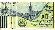 1921 AD., Germany, Weimar Republic, Oldisleben (municipality), Notgeld, combined obverses collector series issue, cf. Grabowski/Mehl 1022.1a-1-10. Combined obverses 