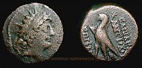 Antiochia ad Orontem in Syria,    121-96 BC., Antiochos VIII Epiphanes, Antiochia mint, Ã†19, SNG Spaer 2543-51.