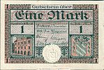1918 AD., Germany, Weimar Republic, Beckum, town, Notgeld, currency issue, 1 Mark, Geiger 35.02. 39929 Obverse 