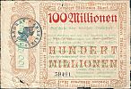 1923 AD., Germany, Weimar Republic, Burgsteinfurt, Kreisausschuss des Kreises Steinfurt, Notgeld, currency issue, 100.000.000 Mark, Topp 828.10. 59401 Obverse 