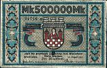 1923 AD., Germany, Weimar Republic, Iserlohn (town), Notgeld, currency issue, 500.000 Mark, Topp 506.6. 34756 Obverse