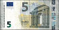 European Union, European Central Bank, Pick 20s var. 5 Euro, 2013 AD. Printer: Banca d'Italia, Rome, Italy, S001D3-SD4013671628 Obverse 