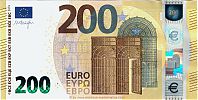 European Union, European Central Bank, Pick 25s. 200 Euro, 2019 AD., Printer: Banca d'Italia, Rome, Italy, S005B2- SD2043684659 Obverse 