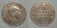 1858 AD., German States, Prussia, Friedrich Wilhelm IV., 2,5 Silbergroschen, Berlin mint, KM 463.