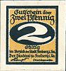 1921 AD., Germany, Weimar Republic, Freiberg in Sachsen (city), Notgeld, currency issue, 2 Pfennig, Tieste 1950.20.41, Obverse 