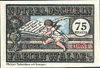 1921 AD., Germany, Weimar Republic, Freienwalde in Pommern (city), Notgeld, collector series issue, 75 Pfennig, Grabowski/Mehl 385.6b-3/3. 10084 Obverse 