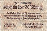 1919 AD., Germany, Weimar Republic, Hamburg, Hafenbetriebsverein, Notgeld, currency issue, 30 Pfennig, Tieste 2765.145.05. 038779 Obverse 