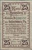 1919 AD., Germany, Weimar Republic, Heinsberg, Kreis, Notgeld, currency issue, 25 Pfennig, Tieste 2900.05.02. 106557 Obverse