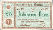 1918 AD., Germany, 2nd Empire, Ruhla, Stadt, Notgeld, currency issue, 25 Pfennig, Tieste 6300.05.01.2. 44747 Obverse 