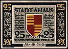 1921 AD., Germany, Weimar Republic, Ahaus (city), Notgeld, collector series issue, 25 Pfennig, Grabowski/Mehl 3.1a-1/2. 090760 Obverse