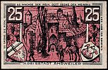 1921 AD., Germany, Weimar Republic, Ahrweiler (city), Notgeld, collector series issue, 25 Pfennig, Grabowski/Mehl 0007.4-1/2. 139921 Reverse