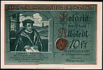 1921 AD., Germany, Weimar Republic, Allstedt (city), Notgeld, collector series issue, 10 Pfennig, Grabowski/Mehl 0015.1-1/8. Obverse