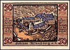 1921 AD., Germany, Weimar Republic, Altenburg (city), Notgeld, collector series issue, 50 Pfennig, Grabowski/Mehl 21.1a-1/8. Reverse