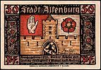 1921 AD., Germany, Weimar Republic, Altenburg (city), Notgeld, collector series issue, 50 Pfennig, Grabowski/Mehl 21.1a-2/8. Obverse
