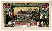1921 AD., Germany, Weimar Republic, Altenkirchen (district), Notgeld, collector series issue, 25 Pfennig, Grabowski/Mehl 24.1a-2/3. Reverse