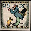 1921 AD., Germany, Weimar Republic, Altona (city), Notgeld, collector series issue, 25 Pfennig, Grabowski/Mehl 30.2-2/6. Reverse 