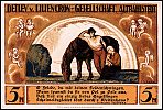 1922 AD., Germany, Weimar Republic, Altrahlstedt (local community), Detlev von Liliencron Gesellschaft, Notgeld, collector series issue, 5 Mark, MÃ¼ller 4-0060.3. Reverse 