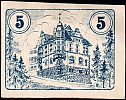 1920 AD., Germany, Weimar Republic, Auma (city), Notgeld, currency issue, 5 Pfennig, Grabowski A34.5a. Reverse