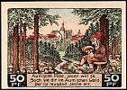 1921 AD., Germany, Weimar Republic, Auma (city), Notgeld, collector series issue, 50 Pfennige, Grabowski/Mehl 55.1-4/5. Reverse