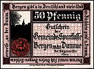 1922 AD., Germany, Weimar Republic, Bergen an der Dumme (municipality), Notgeld, collector series issue, 50 Pfennig, Grabowski/Mehl 78.1a-4/4. 018596 Obverse