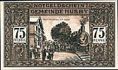 1921 AD., Germany, Weimar Republic, Husby (municipality), Notgeld, collector series issue, 75 Pfennig, Grabowski/Mehl 637.1a-5/6. 12191 Reverse