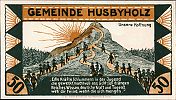 1921 AD., Germany, Weimar Republic, Husbyholz (municipality), Notgeld, collector series issue, 50 Pfennig, Grabowski/Mehl 638.1-5/6. 02761 Reverse