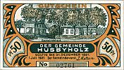 1921 AD., Germany, Weimar Republic, Husbyholz (municipality), Notgeld, collector series issue, 50 Pfennig, Grabowski/Mehl 638.1-2/6. 02761 Obverse