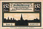 1921 AD., Germany, Weimar Republic, Insterburg (StÃ¤dtische Sparkasse), Notgeld, collector series issue, 1,5 Mark, Grabowski/Mehl 645.1a-3/5. 030533 Obverse