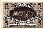 1920 AD., Germany, Weimar Republic, Klostermansfeld (Einkaufsvereinigung der Kaufleute), Notgeld, currency issue, 5 Pfennig, Tieste 3545.05.10.2. B 08834 Reverse 