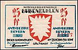 1921 AD., Germany, Weimar Republic, Bullenkuhlen (municipality), Notgeld, collector series issue, 25 Pfennig, Grabowski/Mehl 206.1a-2/6. 14427 Obverse