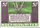 1921 AD., Germany, Weimar Republic, Königswinter (Königswinter Bank und Honnefer Volksbank), Notgeld, collector series issue, 50 Pfennig, Grabowski/Mehl 730.2c-7/8. 1502 Obverse 