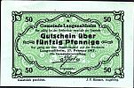 1921 AD., Germany, Weimar Republic, Langenaltheim (municipality), Notgeld, collector series issue, 50 Pfennig, Grabowski/Mehl 766.3a-2/3. Obverse 