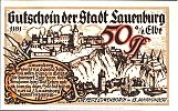1921 AD., Germany, Weimar Republic, Lauenburg an der Elbe (Städtische Sparkasse), Notgeld, currency issue, 50 Pfennig, Grabowski/Mehl 774.2-2/3. Reverse 