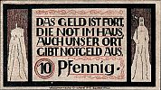 1921 AD., Germany, Weimar Republic, Lauenstein (municipality), Notgeld, collector series issue, 10 Pfennig, Grabowski/Mehl 775.1-1/2. 9456 Reverse 