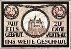1921 AD., Germany, Weimar Republic, Lauenstein (municipality), Notgeld, collector series issue, 25 Pfennig, Grabowski/Mehl 775.1-2/2. 9506 Reverse 