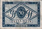 1920 AD., Germany, Weimar Republic, Leipzig (town), Notgeld, currency issue, 50 Pfennig, Grabowski L31.5. 0608944 Reverse 