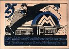 1921 AD., Germany, Weimar Republic, Leipzig (Notgeld-Ausstellung), Notgeld, collector series issue, 25 Pfennig, Grabowski/Mehl 784.2-2/6. Reverse 