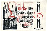 1921 AD., Germany, Weimar Republic, Lübeck (Stadtkasse), Notgeld, collector series issue, 50 Pfennig, Grabowski/Mehl 831.2-1/5. 010753 Reverse