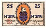 1921 AD., Germany, Weimar Republic, Luckenwalde (town), Notgeld, collector series issue, 25 Pfennig, Grabowski/Mehl 817.1-1/3. Obverse