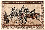 1922 AD., Germany, Weimar Republic, Belgard (city), Notgeld, collector series, Belgard cavalry issue, 25 Pfennig, Grabowski/Mehl 69.3a-1/5. L-008247 Reverse 