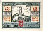 1921 AD., Germany, Weimar Republic, Niedermarsberg (town), Notgeld, collector series issue, 75 Pfennig, Grabowski/Mehl 971.2-2/3. 023693 Obverse