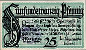 1919 AD., Germany, Weimar Republic, Mayen (town), Notgeld, currency issue, 25 Pfennig, Grabowski M20.1b. Obverse