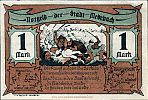 1921 AD., Germany, Weimar Republic, Medebach (town), Notgeld, collector series issue, 1 Mark, Grabowski/Mehl 875.1-3/3. 009406 Reverse