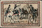 1922 AD., Germany, Weimar Republic, Belgard (city), Notgeld, collector series, Belgard cavalry issue, 75 Pfennig, Grabowski/Mehl 69.3a-3/5. O-036741 Reverse 