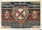 1920 AD., Germany, Weimar Republic, Naumburg an der Saale (town), Notgeld, collector series issue, 50 Pfennig, Grabowski/Mehl 928.4a-5/12. E 60066 Obverse 