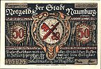 1920 AD., Germany, Weimar Republic, Naumburg an der Saale (town), Notgeld, collector series issue, 50 Pfennig, Grabowski/Mehl 928.2b-5/6. 553952 Obverse 