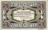 1921 AD., Germany, Weimar Republic, Coblenz-Neuendorf (DenkmalausschuÃŸ), Notgeld, collector series issue, 50 Pfennig, Grabowski/Mehl 235.1-1/2. Obverse 