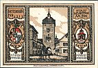 1921 AD., Germany, Weimar Republic, NeuÃ¶tting (town), Notgeld, currency issue, 50 Pfennig, Grabowski N22.2a. 1314 Obverse 